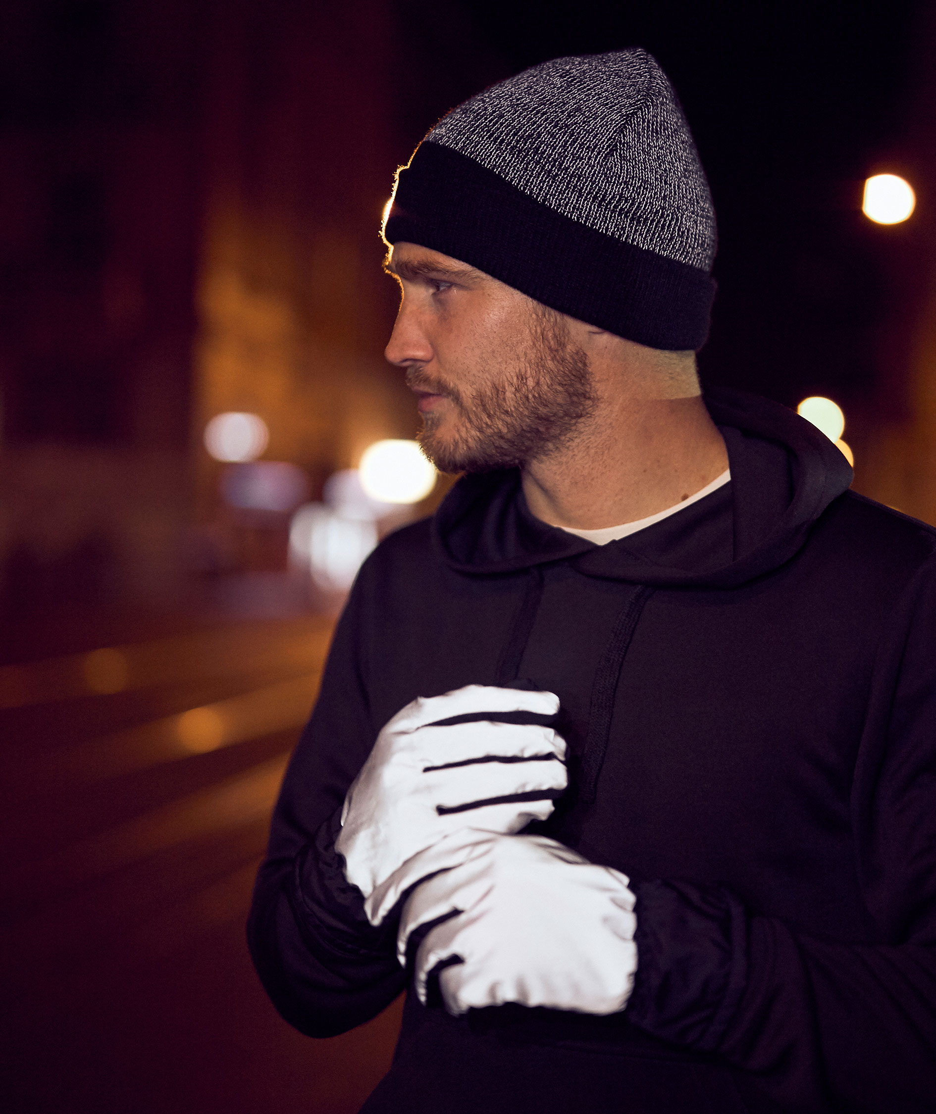 Clique Hubert knitted beanie, Reflective, Reflective, large image number 1