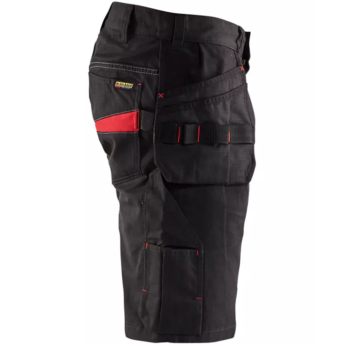 Blåkläder Unite craftsman shorts, Black/Red, large image number 2