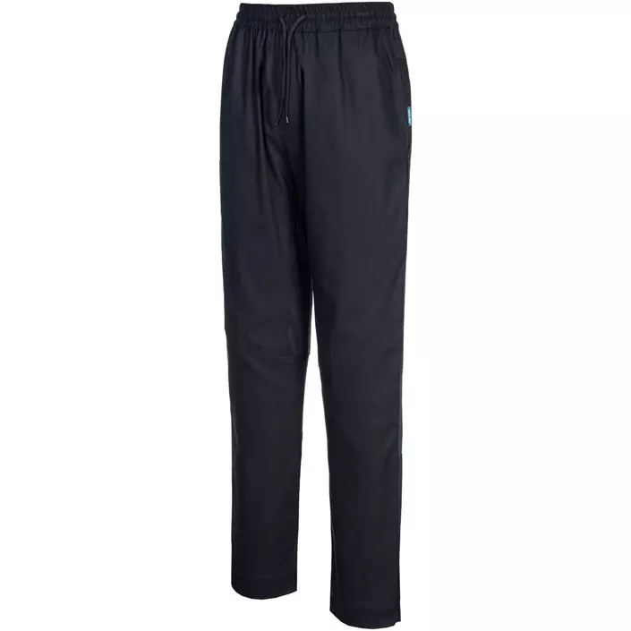 Portwest C076 MeshAir chef trousers, 100% cotton, Black, large image number 2