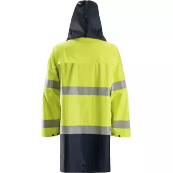 Snickers ProtecWork raincoat, Hi-vis Yellow/Marine