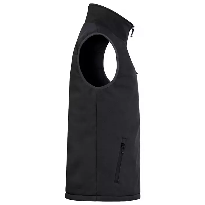 Clique lined softshell vest, Black, large image number 4