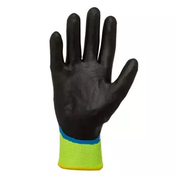 Kramp 6.002 winter work gloves, Black/Blue/Hi-Vis
