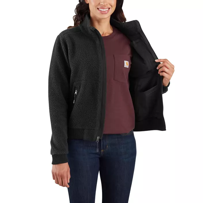 Carhartt Damen Faserpelzjacke, Schwarz, large image number 2