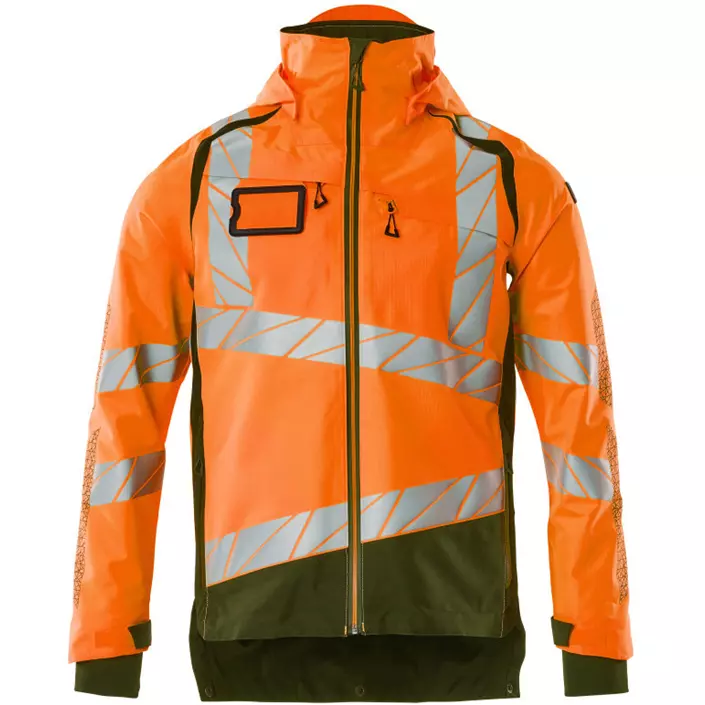 Mascot Accelerate Safe shell jacket, Hi-Vis Orange/Moss, large image number 0