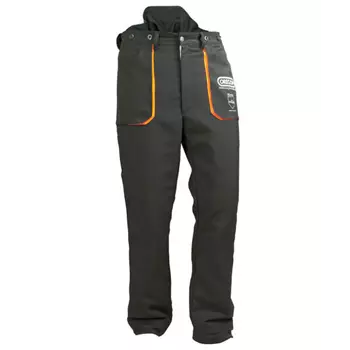Oregon cut protection trousers, Klasse A, Black/Orange