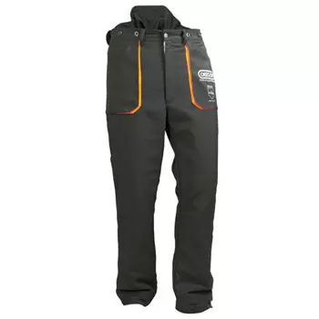 Oregon cut protection trousers, Klasse A, Black/Orange