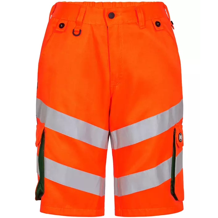 Engel Safety Light arbetsshorts, Varsel Orange/Grön, large image number 0