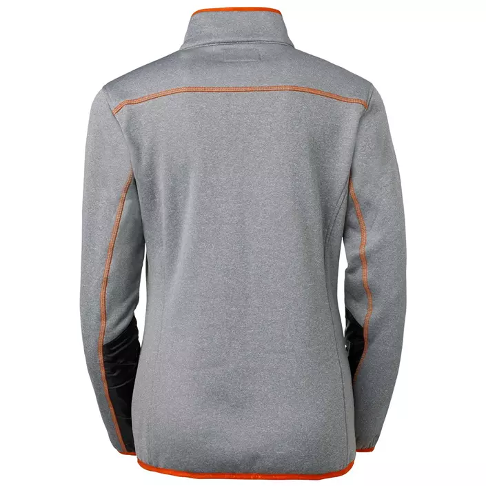 South West Hedda quilted women's  jacket, Grey Melange/Black/Orange, large image number 2