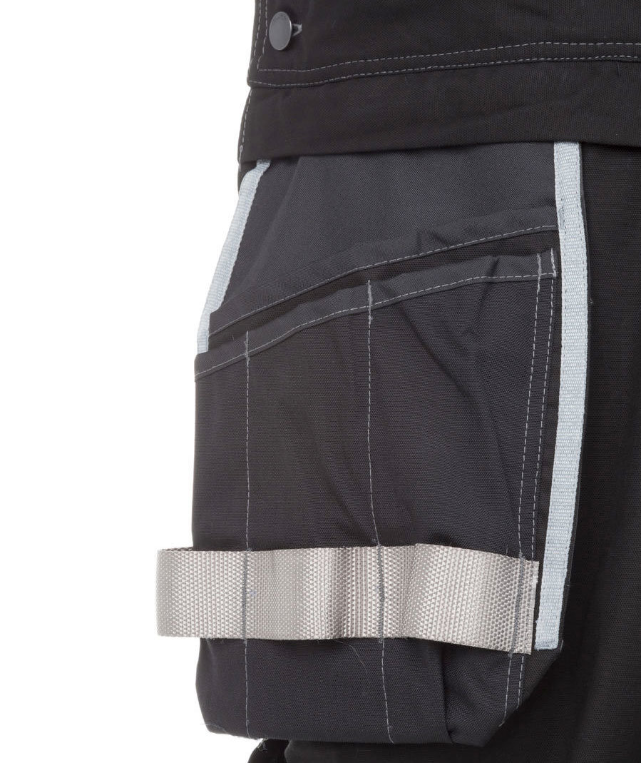 Kramp Technical bib and brace, Black, large image number 6