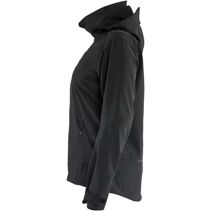 Blåkläder softshelljacka full stretch dam, Svart/Svart, large image number 3