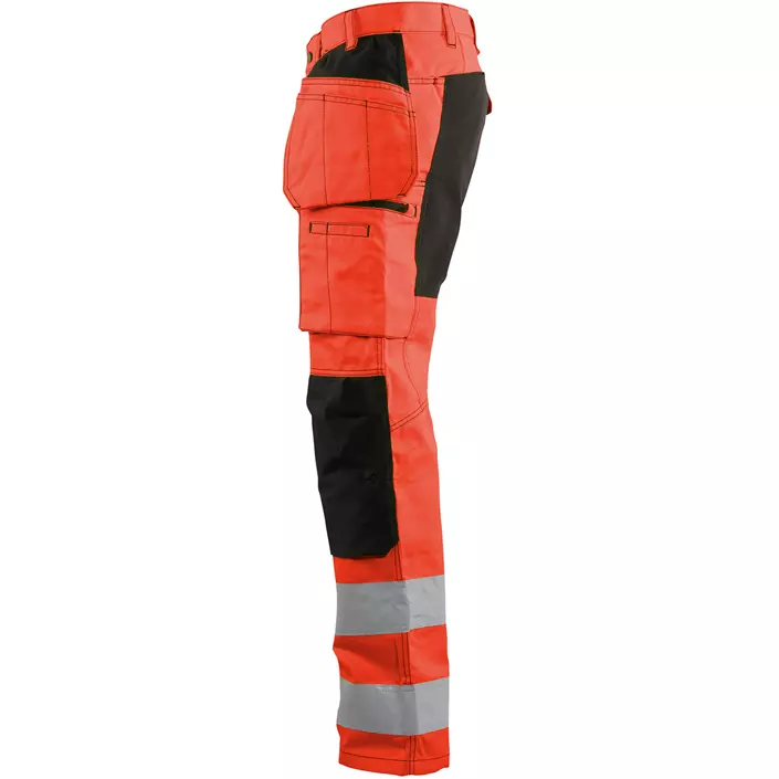 Blåkläder håndværkerbukser, Hi-vis Rød/Sort, large image number 2