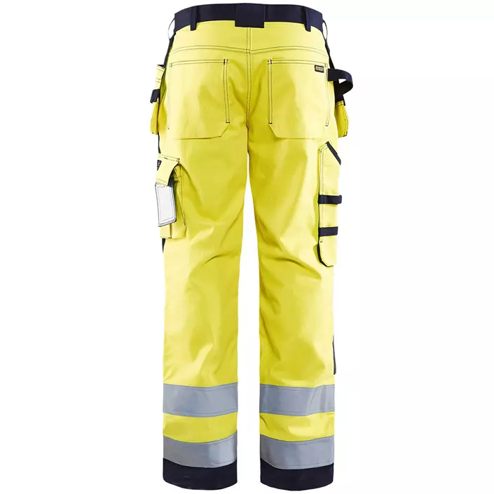 Blåkläder Multinorm craftsmen's trousers, Hi-vis Yellow/Marine, large image number 1