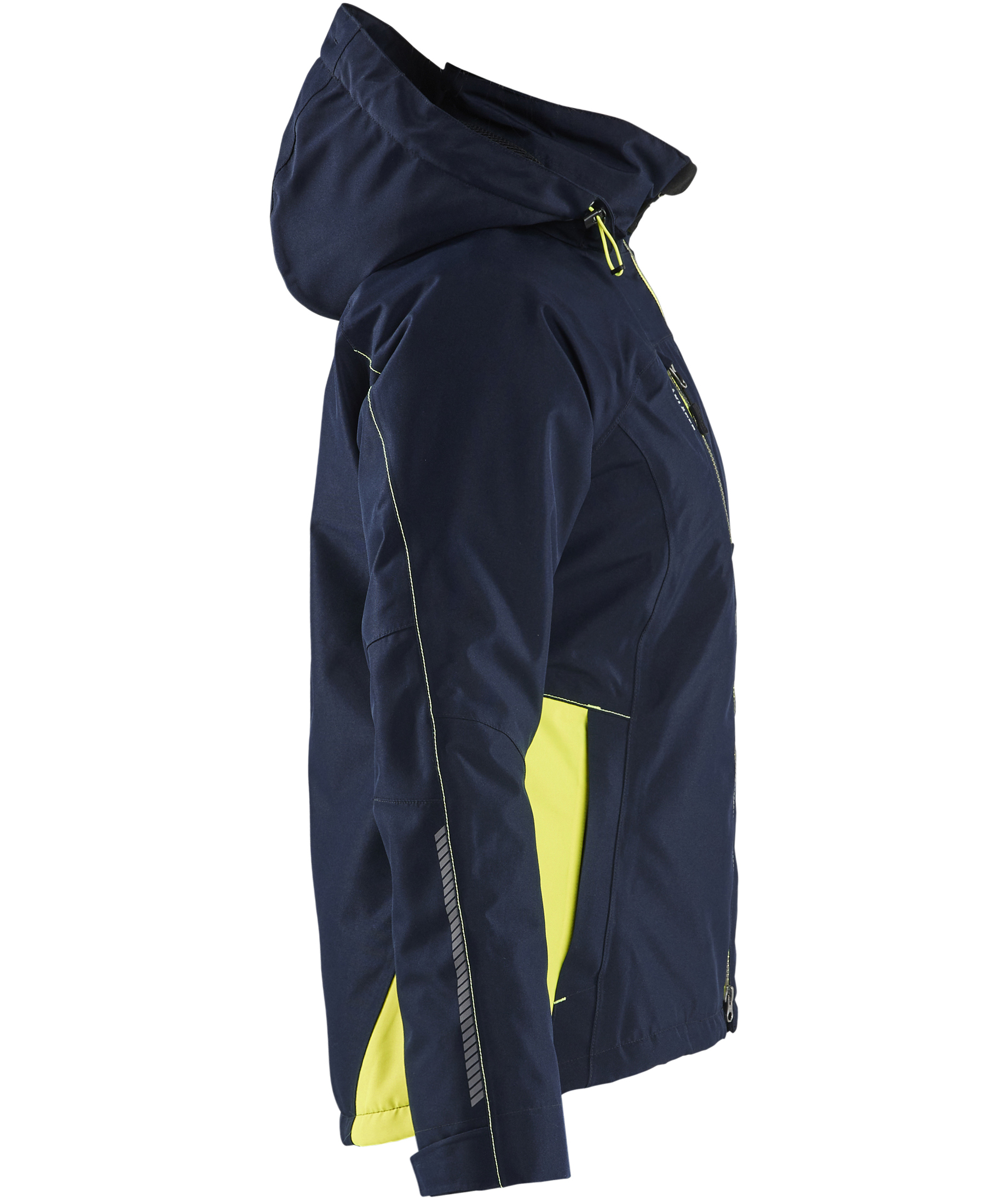 Bl&aring;kl&auml;der Unite Damen Winterjacke, Dunkel Marine/Hi-Vis Gelb, large image number 3