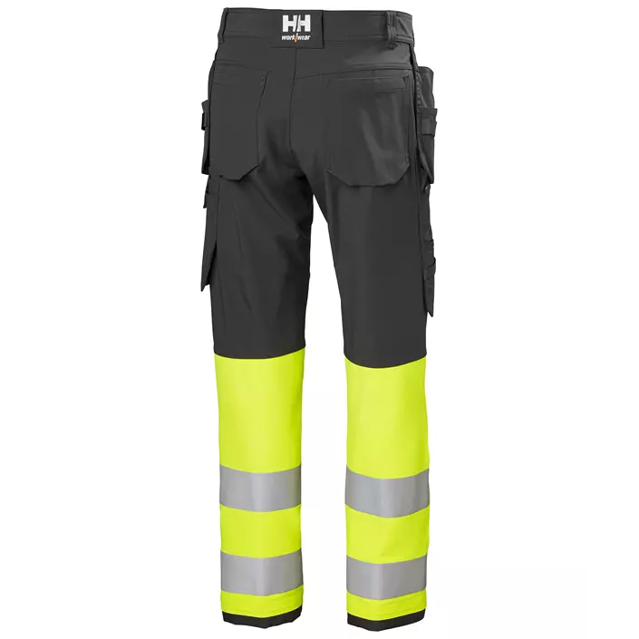Helly Hansen Alna 4X craftsman trousers full stretch, Hi-vis yellow/Ebony, large image number 2