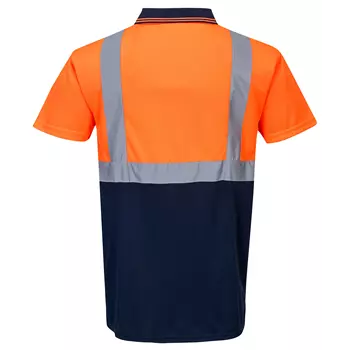 Portwest polo shirt, Hi-vis Orange/Marine