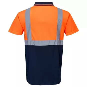 Portwest Poloshirt, Hi-vis Orange/Marine