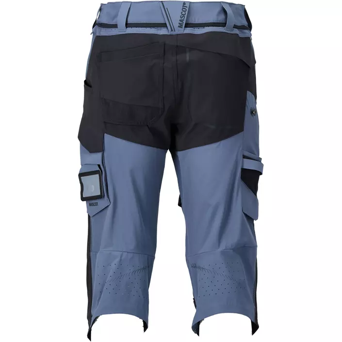 Mascot Customized 3/4-Arbeitshose full stretch, Steinblau/Dunkel Marine, large image number 2