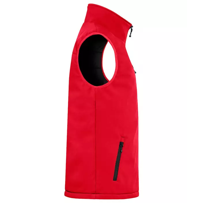 Clique lined softshell vest, Red, large image number 2
