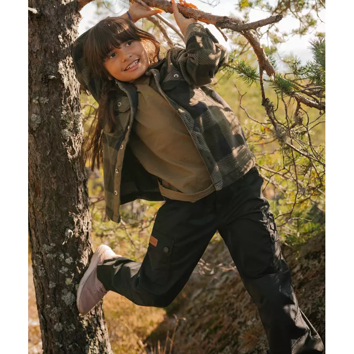 Pinewood Lappland fritidsbukser til børn, Sort/Sort, large image number 3