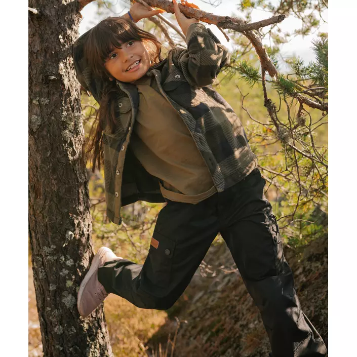Pinewood Lappland fritidsbukser til børn, Sort/Sort, large image number 3