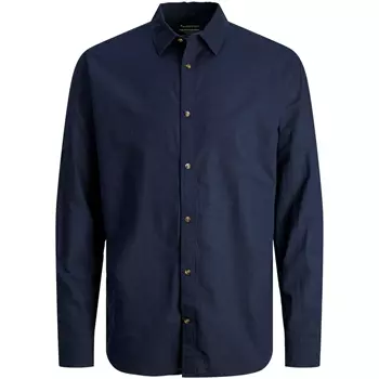 Jack & Jones JJESUMMER shirt with linen, Navy Blazer
