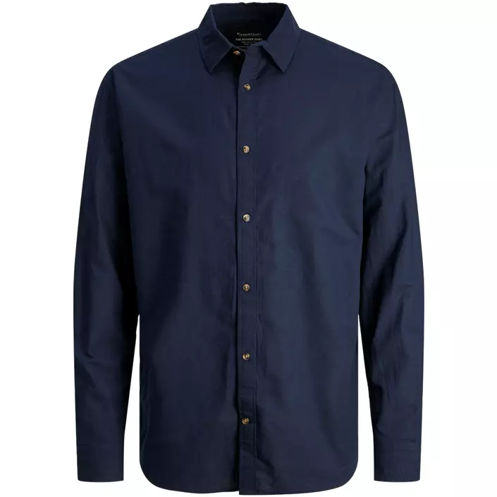 Jack & Jones JJESUMMER skjorta med linne, Navy Blazer, large image number 0