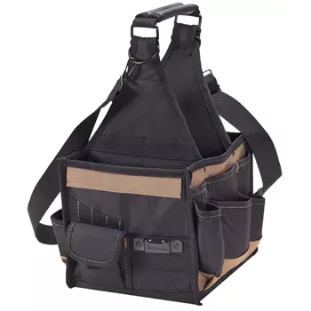 CLC Work Gear 1526 small electrician tool bag, Black/Brown