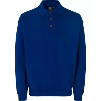 ID Game long-sleeved Polo Sweatshirt, Royal Blue