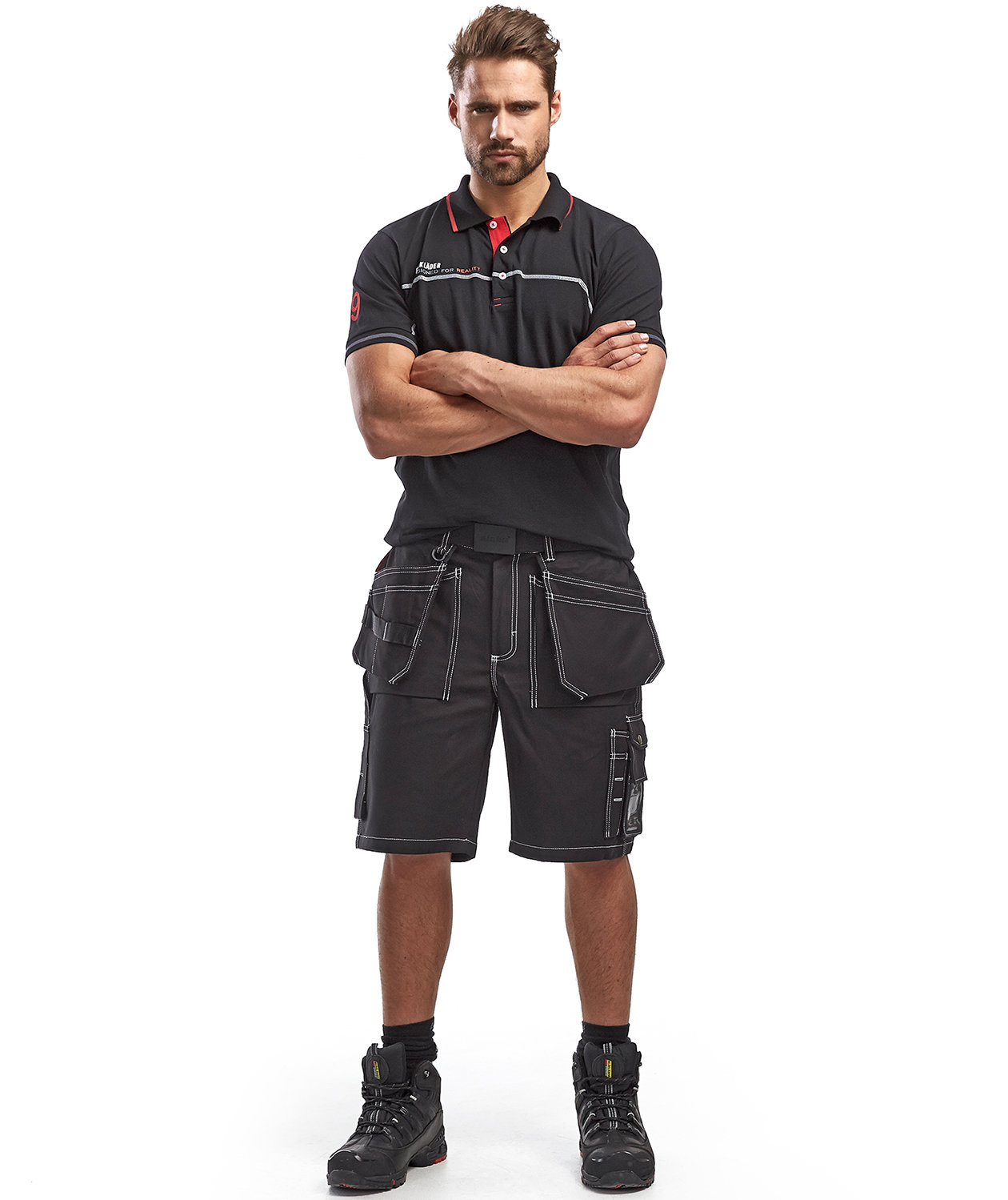 Bl&aring;kl&auml;der hantverksshorts X1534, Svart