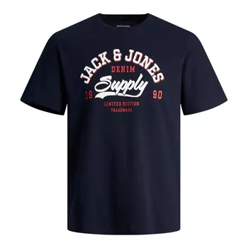 Jack & Jones JJELOGO T-skjorte, Navy Blazer