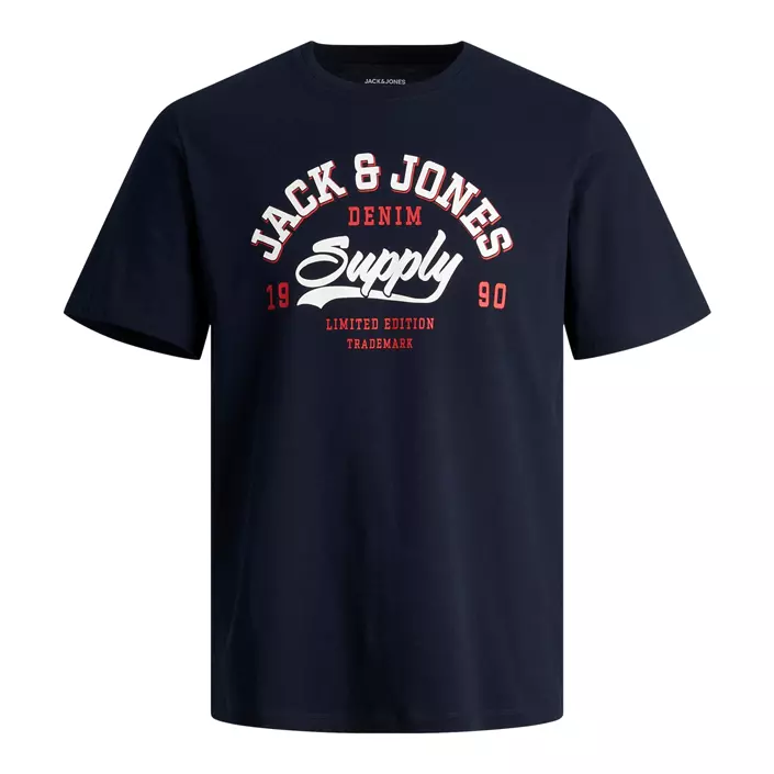 Jack & Jones JJELOGO T-skjorte, Navy Blazer, large image number 0