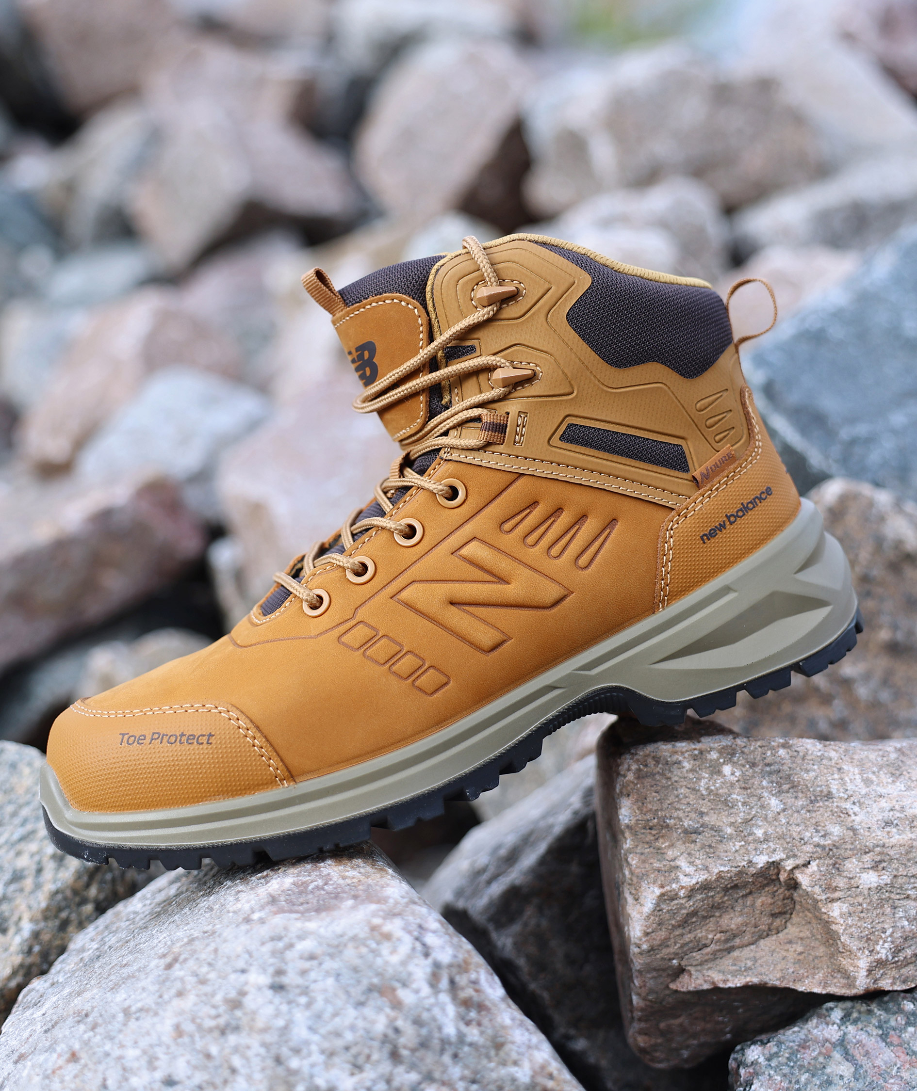 New Balance Calibre Wheat safety boots S3, Brown, large image number 7