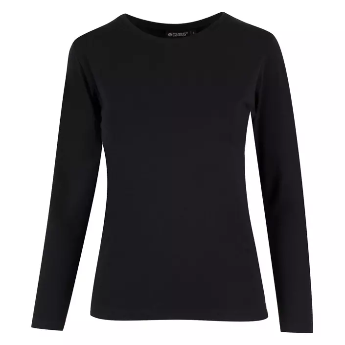 Camus Varna long-sleeved women's T-shirt, Black, large image number 0