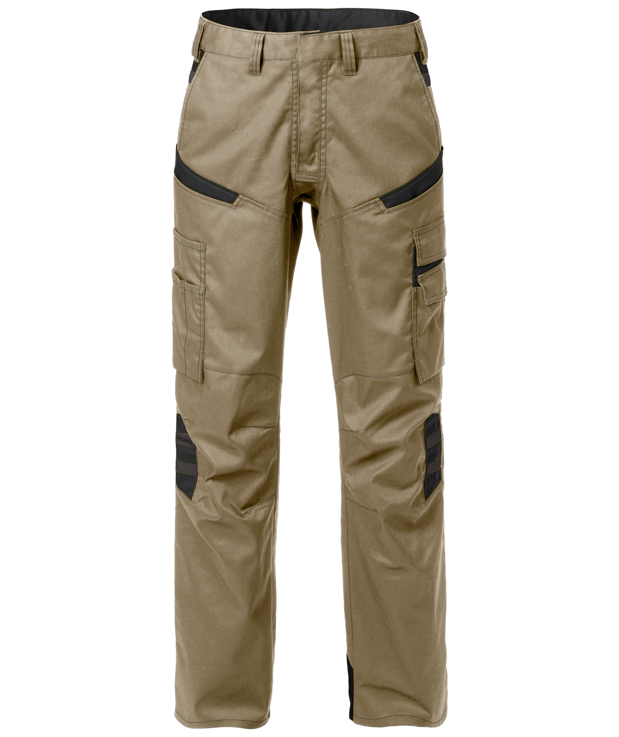 Fristads dame servicebukser 2554, Khaki/Sort, large image number 0