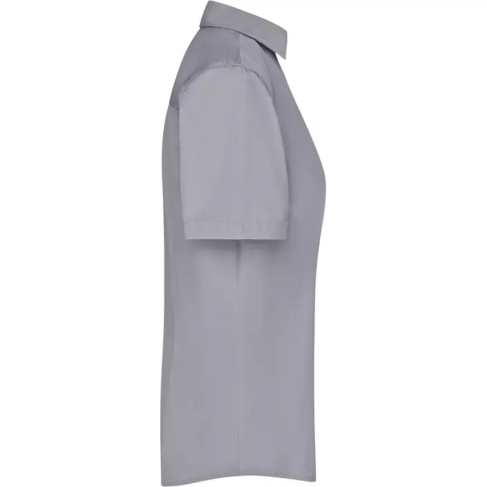 James & Nicholson kortermet Modern fit dameskjorte, Grå, large image number 2