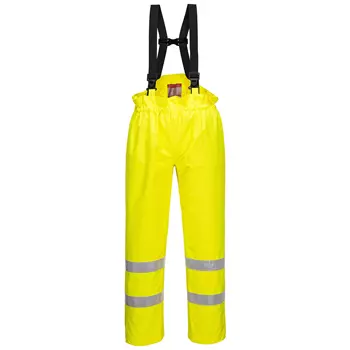 Portwest BizFlame rain trousers, Hi-Vis Yellow