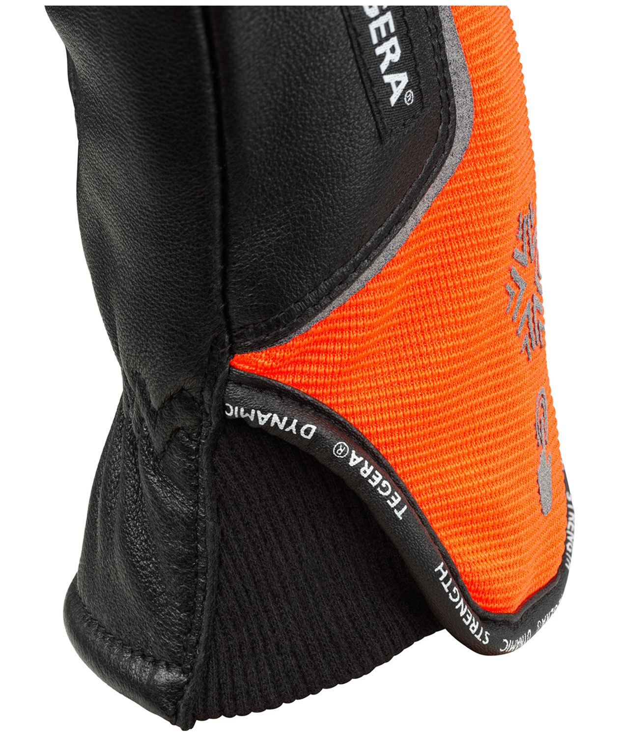Tegera 7799 wintergloves with cut resistance Cut E, Orange/Black, large image number 1