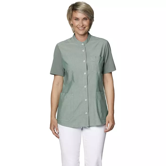 Kentaur short sleeved women's shirt, Dusty green, large image number 0