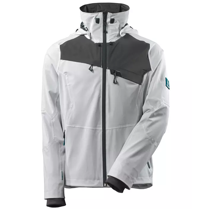 Mascot Advanced shell jacket, White/Dark Antracit, large image number 0