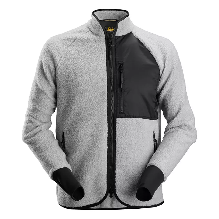 Snickers AllroundWork fibre pile jacket, Grey mottled/black, large image number 0