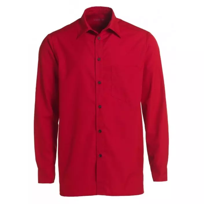 Kentaur langærmet service skjorte, Rød, large image number 0