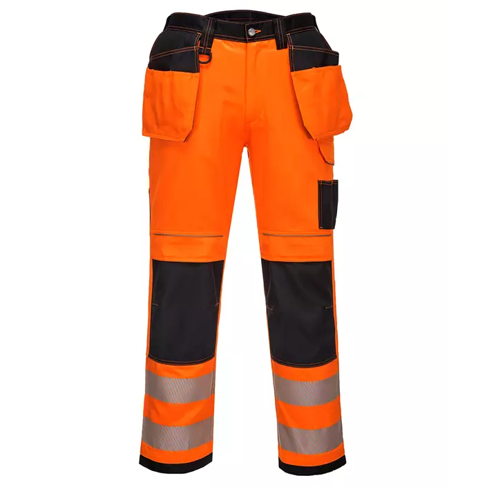 Portwest PW3 craftsmens trousers, Hi-Vis Orange/Black, large image number 0