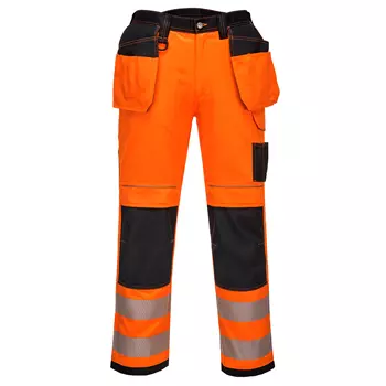 Portwest PW3 Handwerkerhose, Hi-Vis Orange/Schwarz
