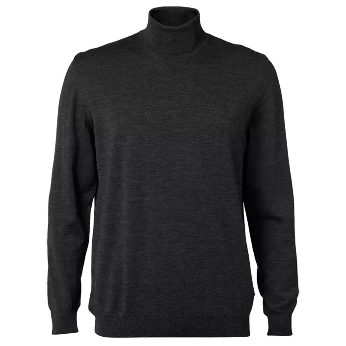 Clipper Milan tröja/polotröja med merinoull, Charcoal, large image number 0