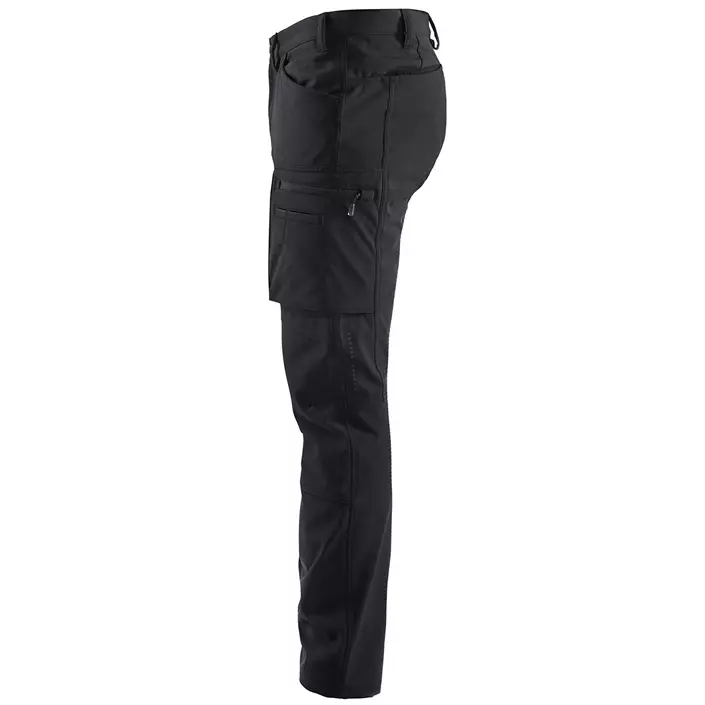Blåkläder softshell service trousers, Black, large image number 3