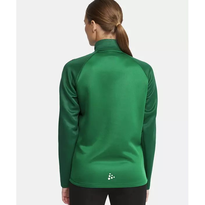 Craft Squad 2.0 women's halfzip training pullover, Team Green-Ivy, large image number 5