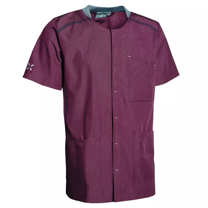 Nybo Workwear Sporty kortermet skjorte, Bordeaux, large image number 0