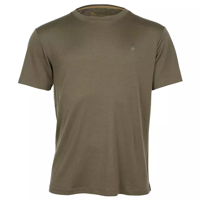 Pinewood T-shirt med merinould, Grøn, large image number 0
