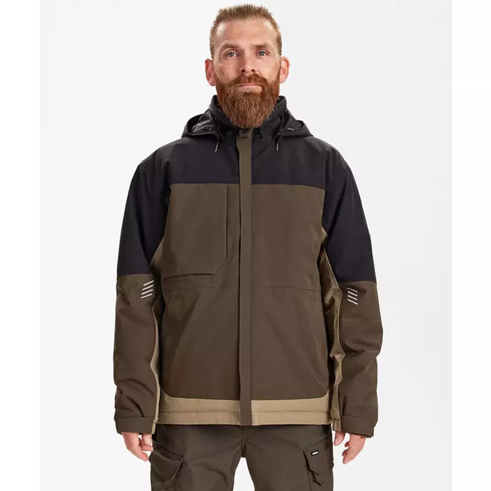 Engel Entire vinterjacka, Forest Green/Black, large image number 1