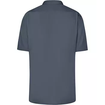 James & Nicholson modern fit kortermet skjorte, Carbon Grå